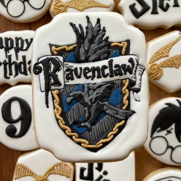 Harry Potter cookies; Ravenclaw cookies