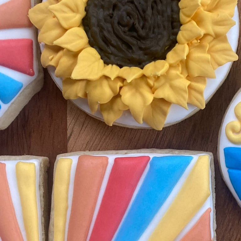 Sunflower cookies