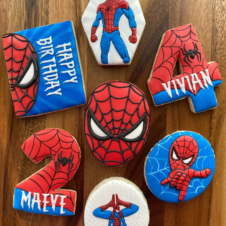 Spiderman cookies