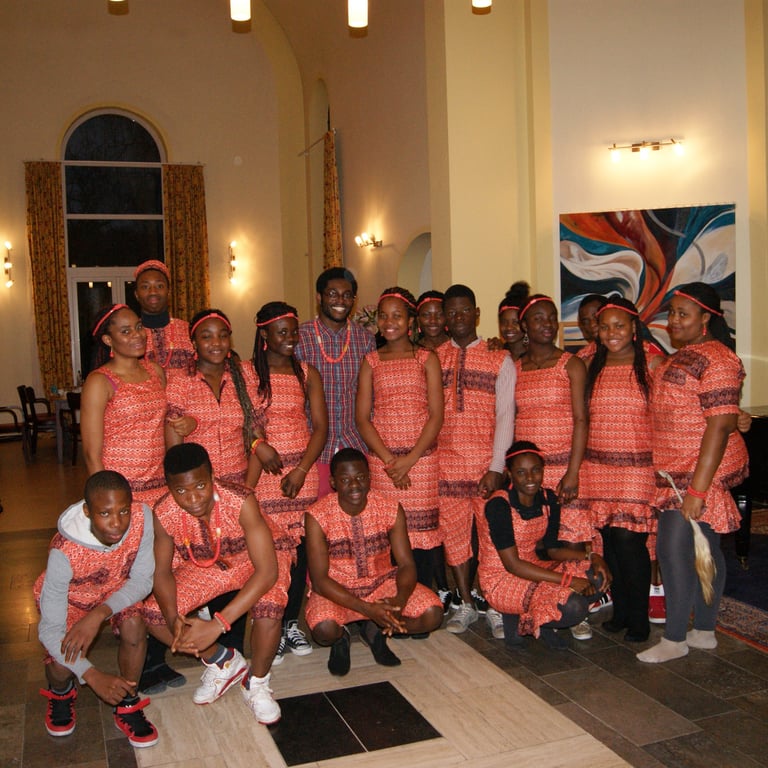 Youth empowerment participants gathered inside church community
