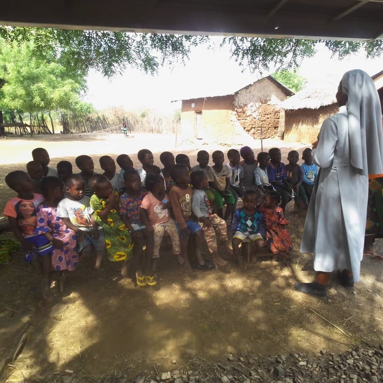 Community youth participating in outreach and educational program