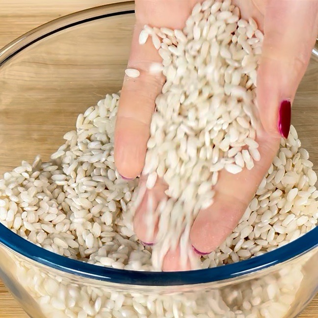 Carnaroli rice is perfect for risotto