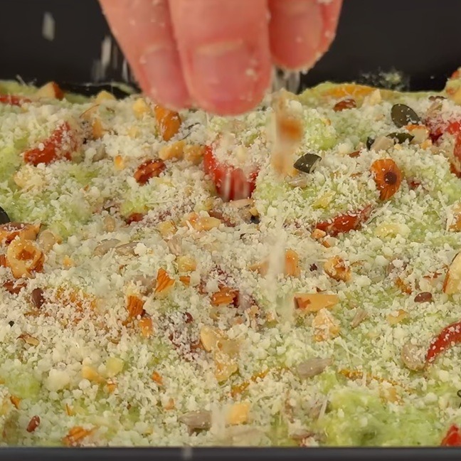 Top with a layer of crumble