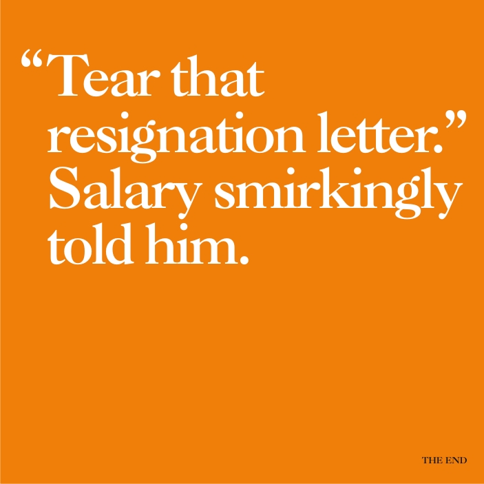 Write a Eight Word Story on Job