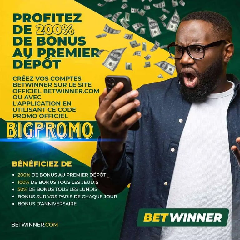 Betwinner, code promo:BIGPROMO 