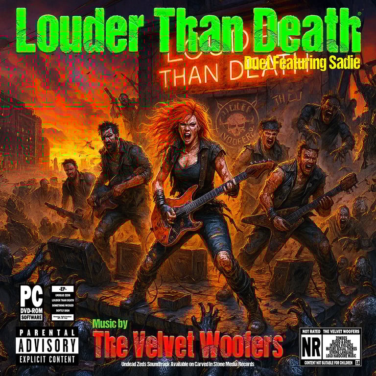 Undead Zeds - Louder Than Death - Music by The Velvet Woofers - (Featuring Sadie)