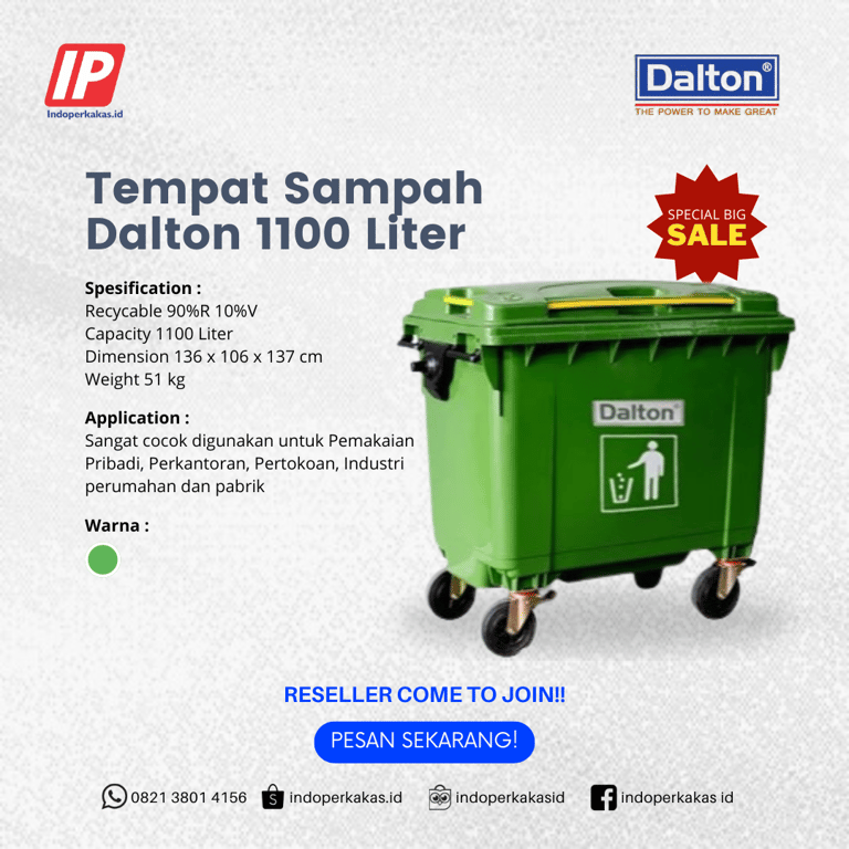 jual tempat sampah dalton