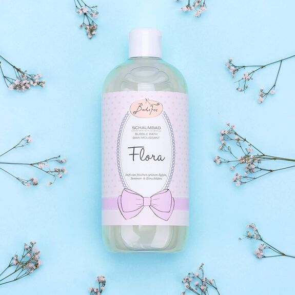 bain moussant Flora fleur d'été pomme verte et parfum d'agrumes
