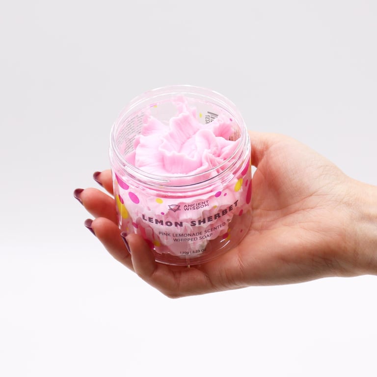 Savon à la crème fouettée à la limonade rose pas cher