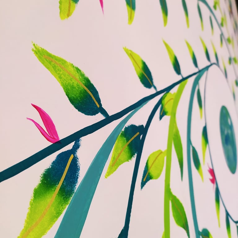 Fresque capsule dortoir hostel Guatemala