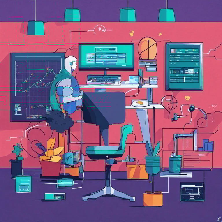 man standing in front of data visualization screen to understand insights