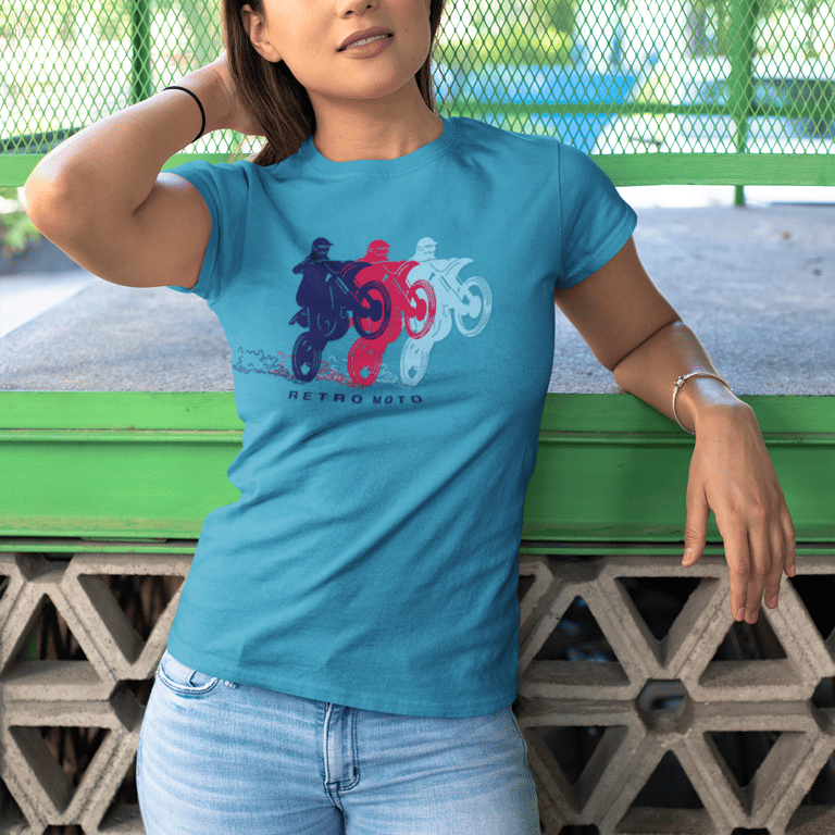 Retro Moto Dirt Bike T-shirt, Motorcycle Lover Gift Idea Motorcycle Gifts for Him Her Kids Motocross