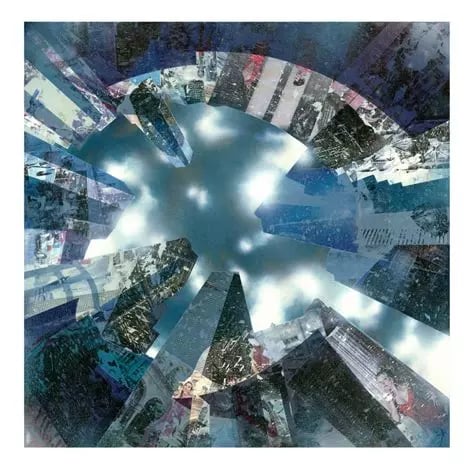 Hit the Pavement IV, mixed-media 100x100cm ©Damien McGinley