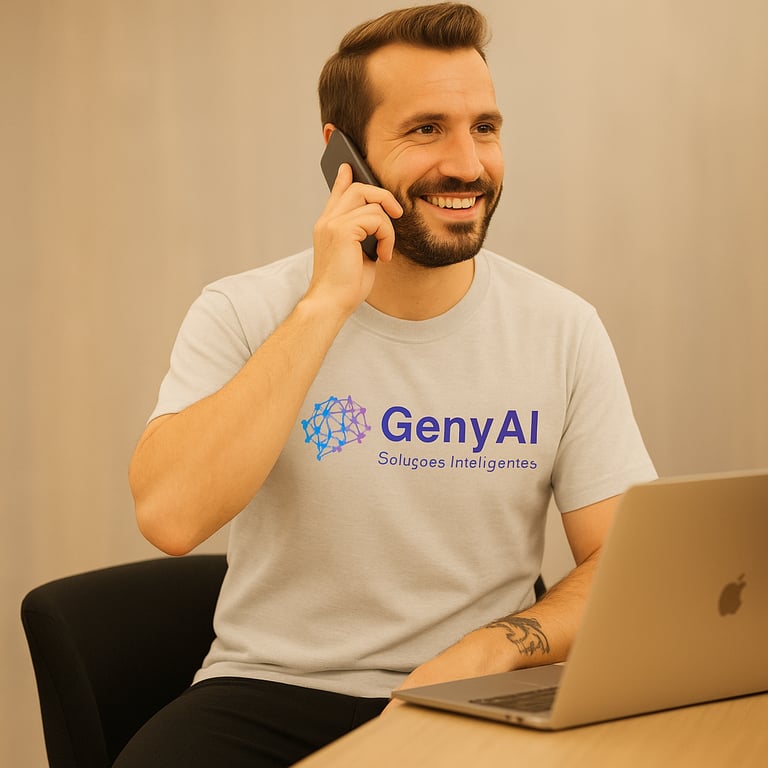 a man sitting at a desk with a laptop and a laptop