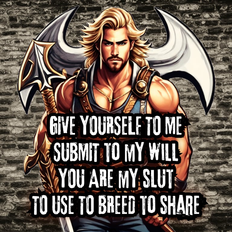 a stylized image of Axel TheBeast with his affirmation overlayed on top 
