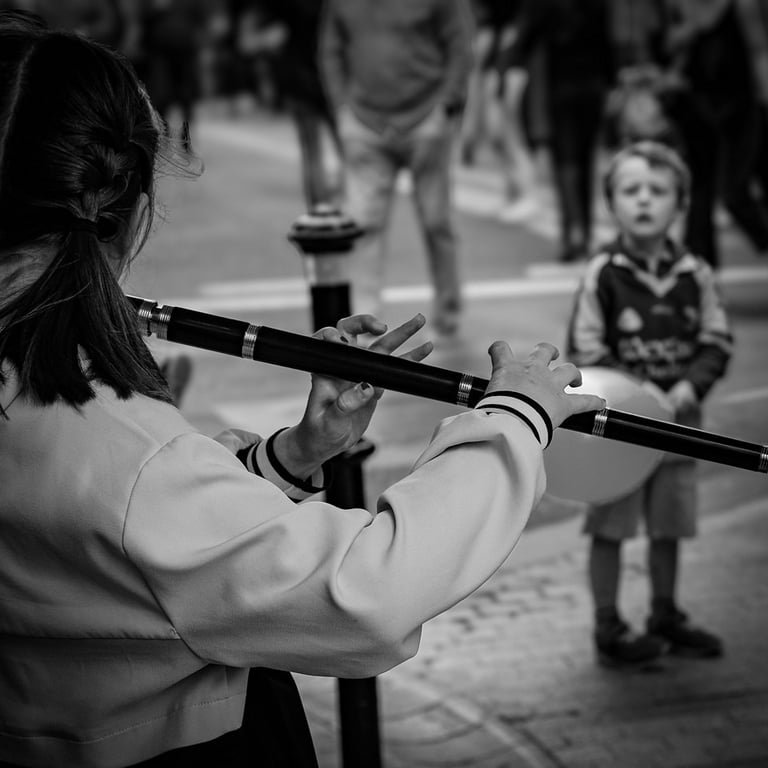"Flute Player, Fleadh 2024" by Darren Arkins