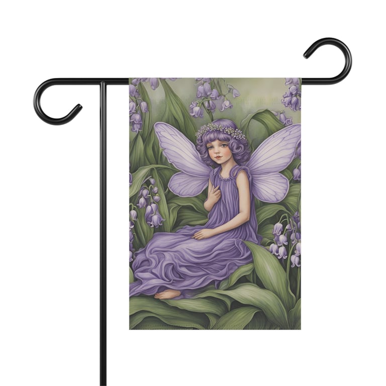 lavender fairy in a garden