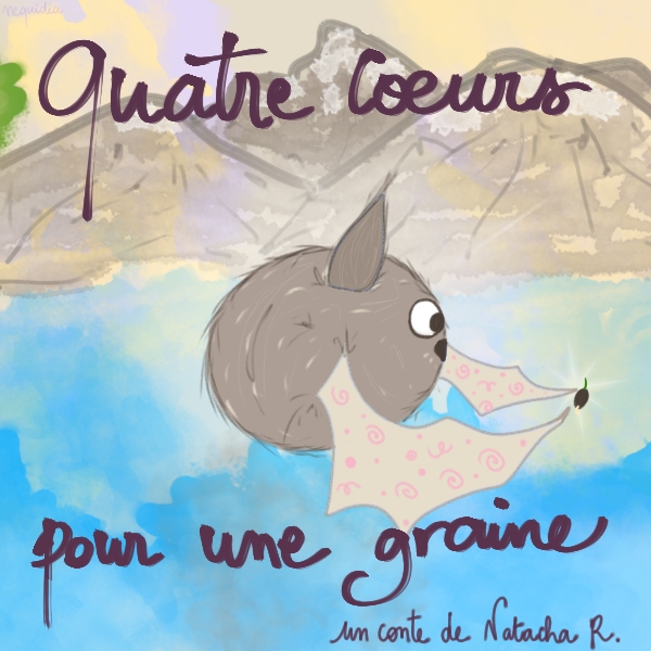 couverture conte quatre coeurs pour une graine illustration enfant