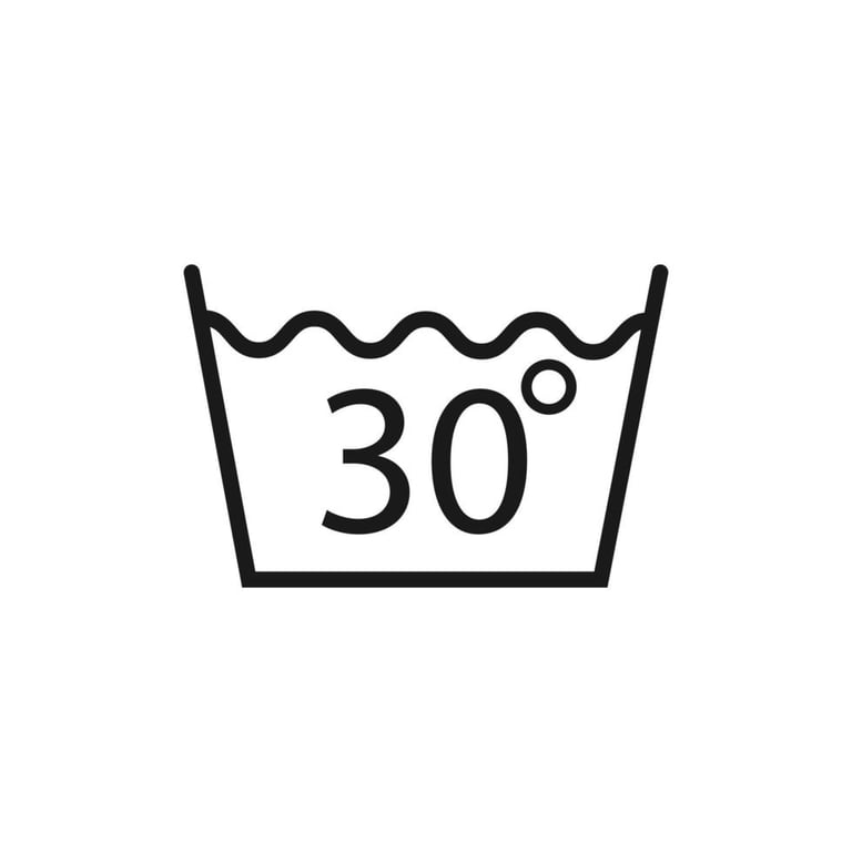 Symbole lavage à 30