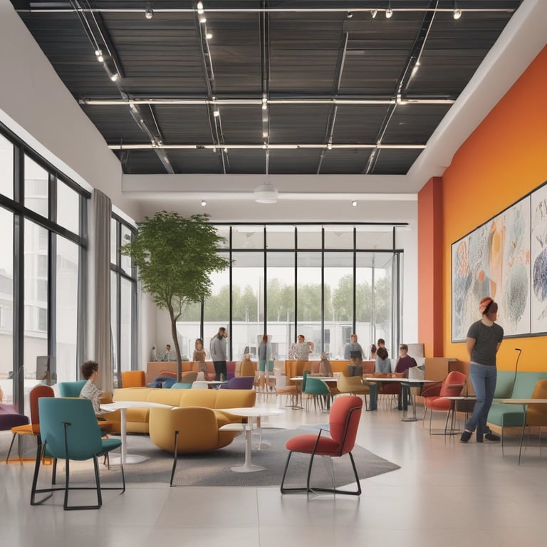 Bright living room with modern inventory