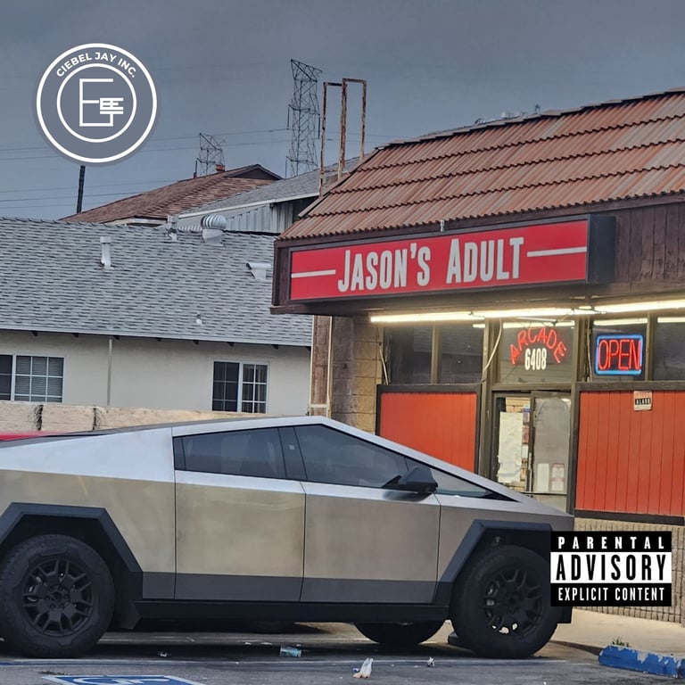 98'Ciebel The Whole Nine Yards EP Art cover Jason's adult convenience store