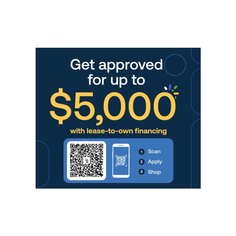 Financing and tire credit options up to $5,000 available at Fast Tire Shop East Los Angeles