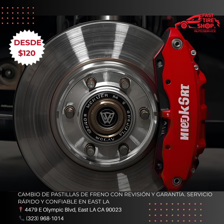 Professional brake pad replacement and maintenance service in East Los Angeles.