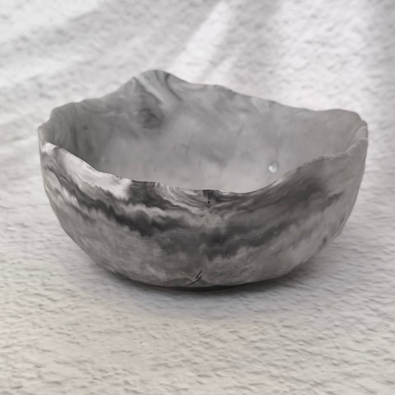 Dekoratyvinis rankų darbo dubenėlis bangų formos namų interjerui