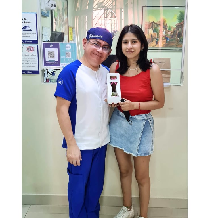 a man and woman standing next to each other