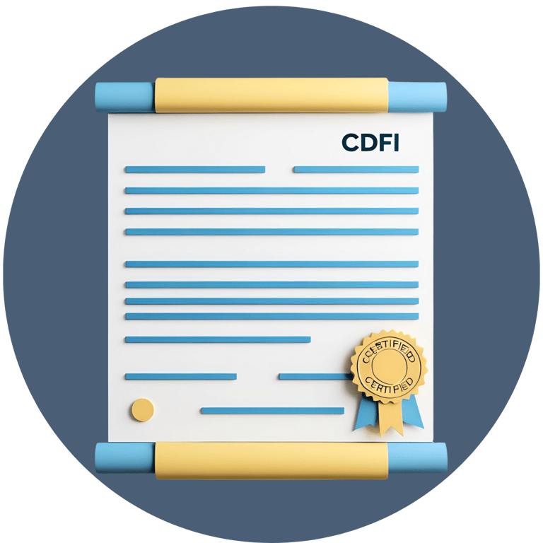 CDFI Certification with CDCG Community Development Consulting Group