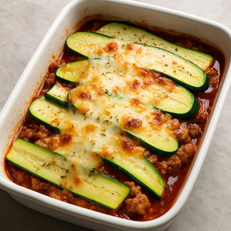 Zucchini & Turkey Bolognese Bake