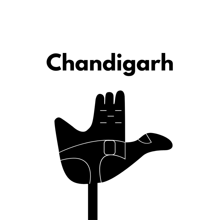 chandigarh hand logo