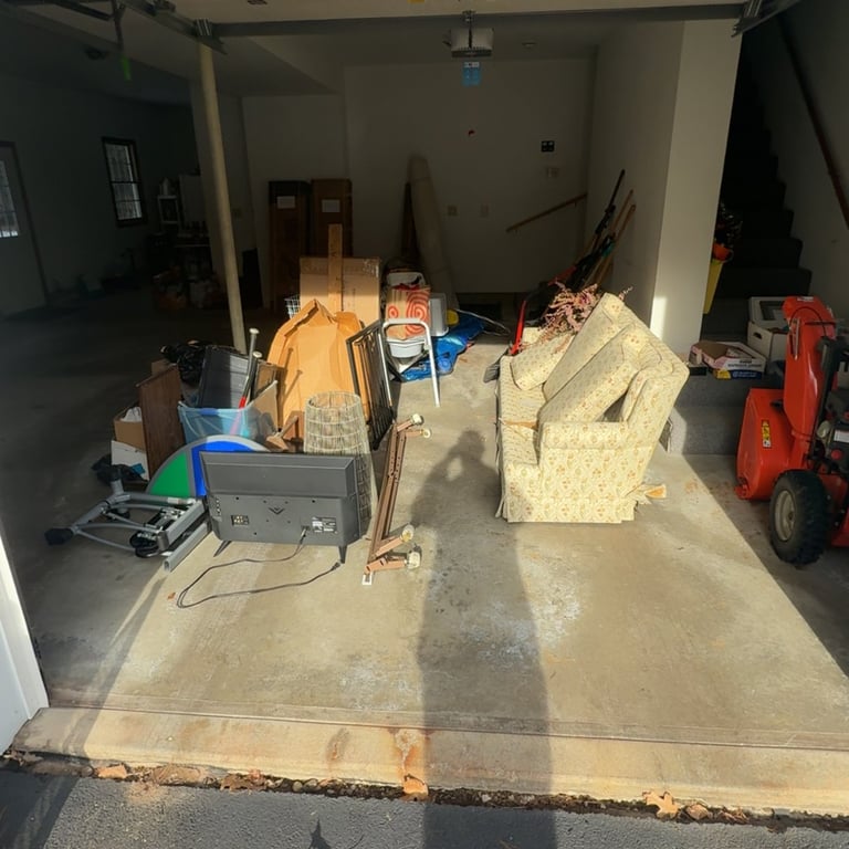 Residential junk removal service completed in Belchertown MA