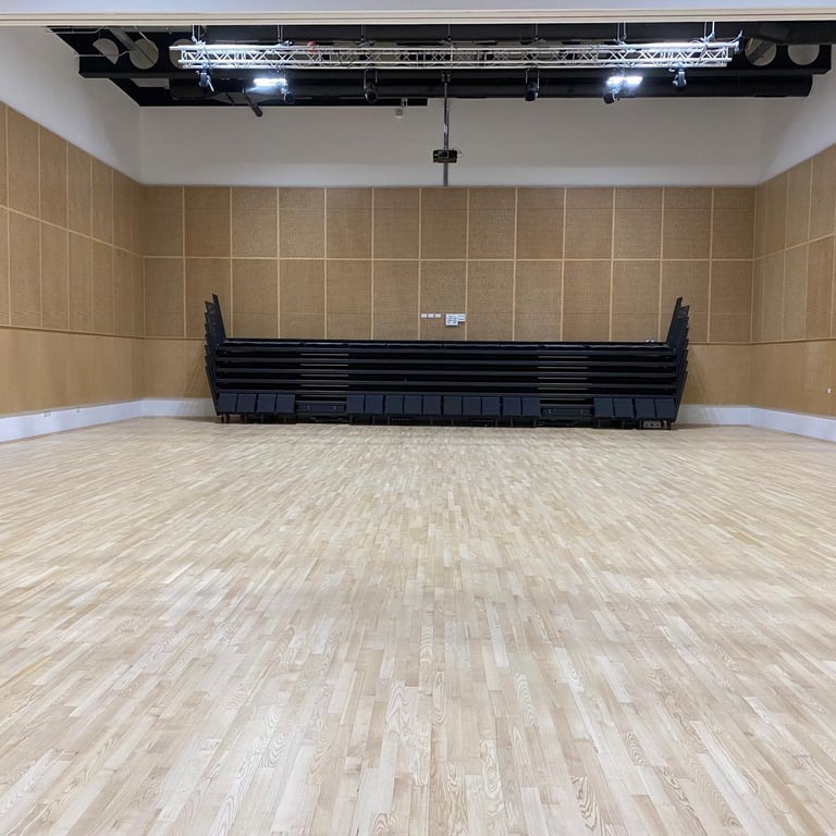 Whitley Bay HighSchool Refurbished Main hall 365m2 Sanding and Sealing