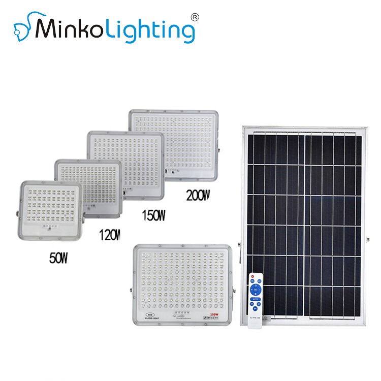 MNK-WL11 LED solar flood lights with motion sensors,activating the lights when movement is detected