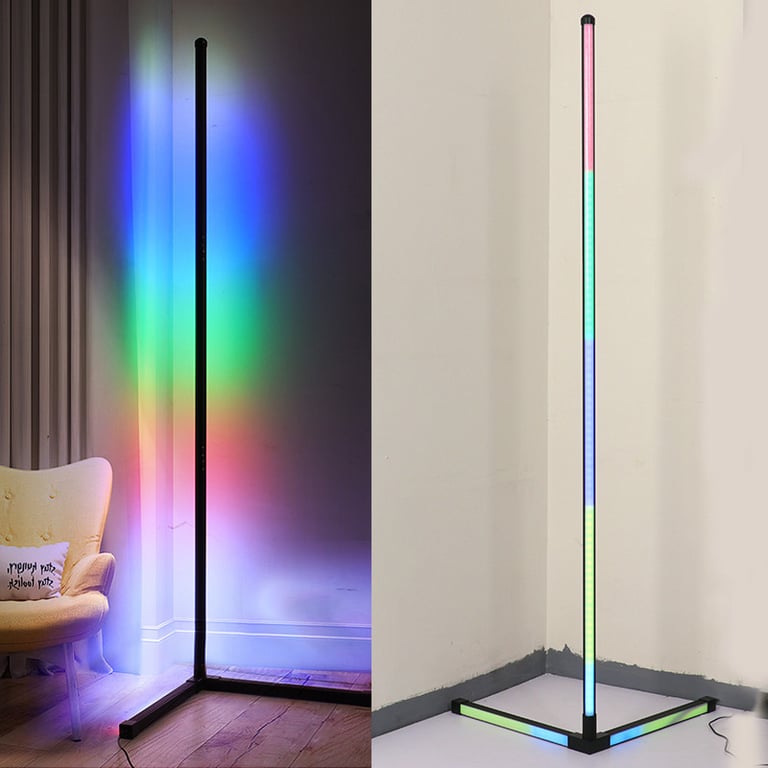 MNK-FL143 Three-sided luminous line led floor lamp three-pronged floor lamp