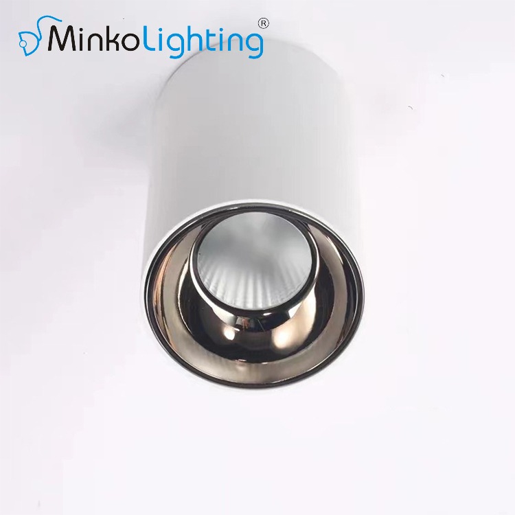 surface mounted cob led spot light spotlight high cri ra90 rose gold color