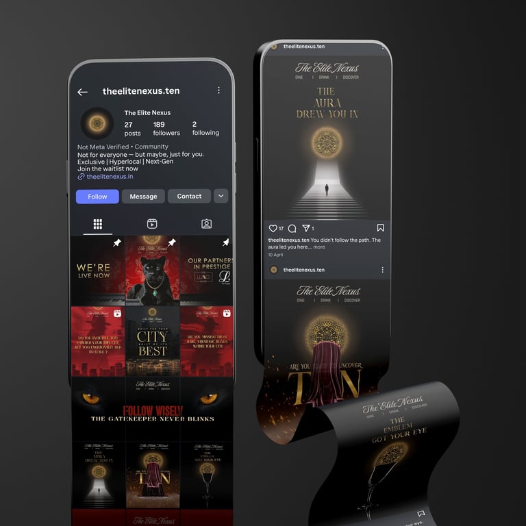 Instagram & Facebook ad design carousel created by The Gravids social media team