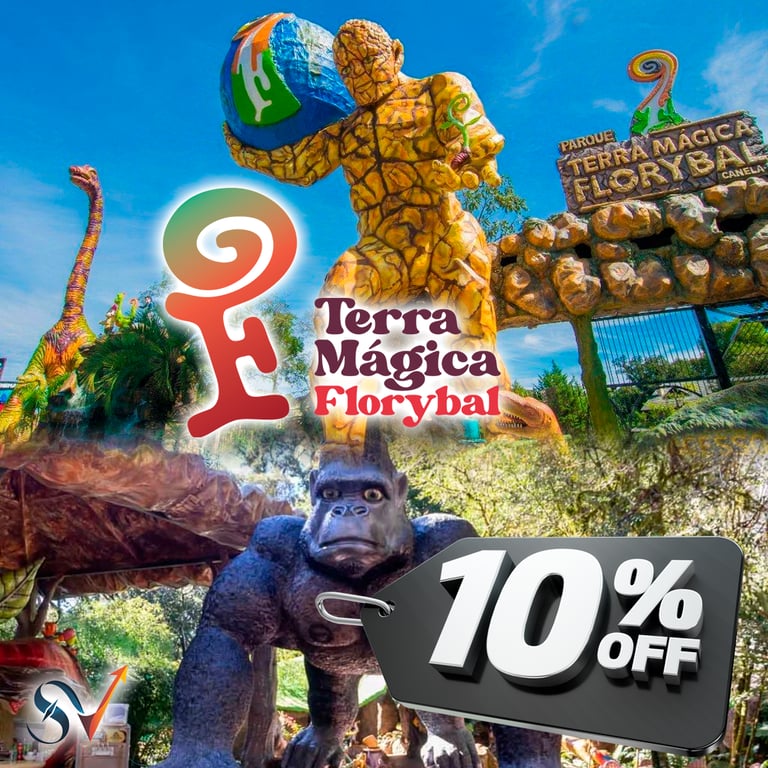 10% de desconto no parque Terra Mágica Florybal — atrações temáticas