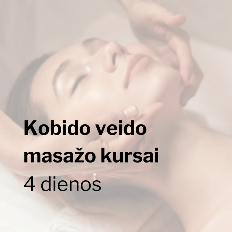 Kobido veido masažo kursai