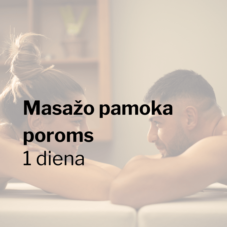 masažo pamoka poroms