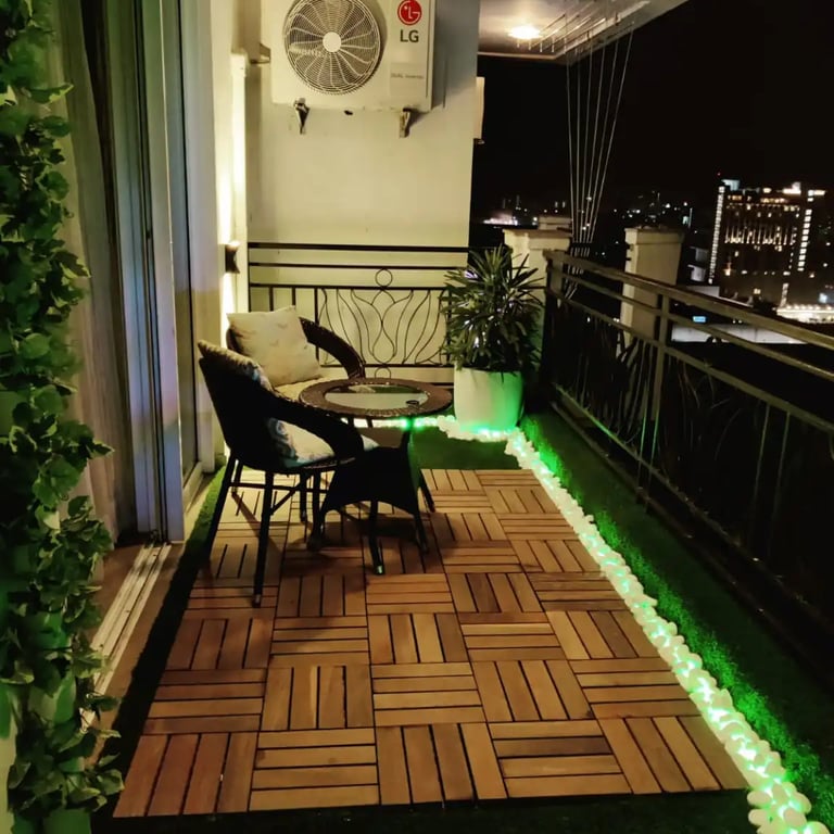 Balcony Garden Flooring ideas by MyGreenearth