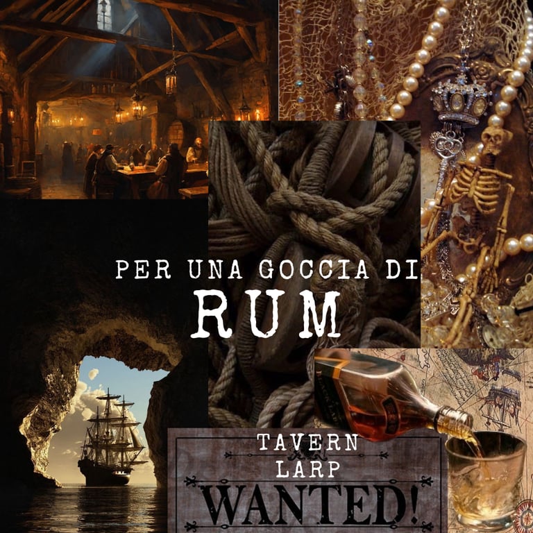 Locandina dell'evento "Per una Goccia di Rum"