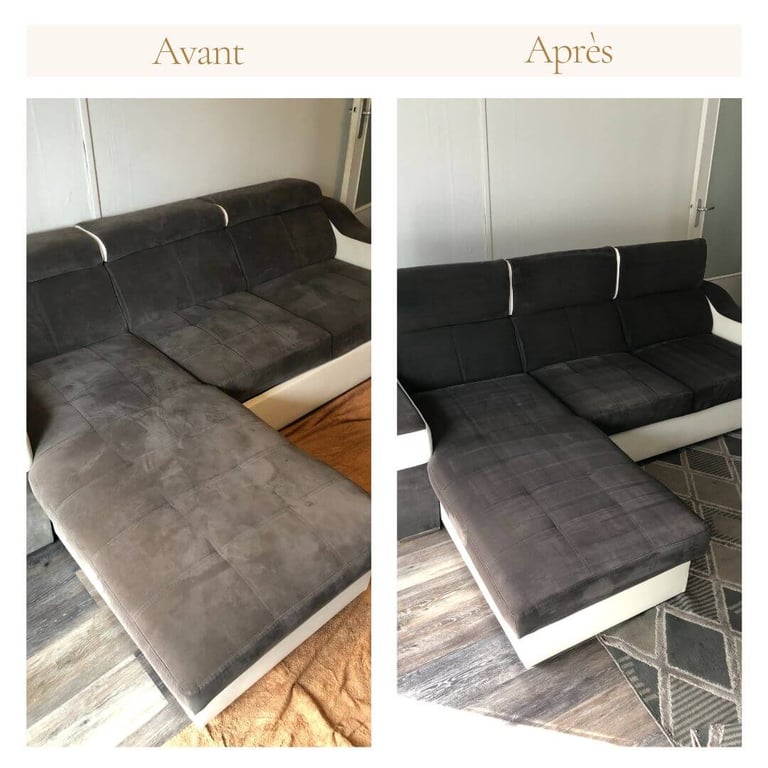 nettoyage de canapé Nantes avant