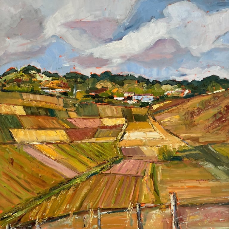 Paysage - Painting by Catherine Bagnell Styles