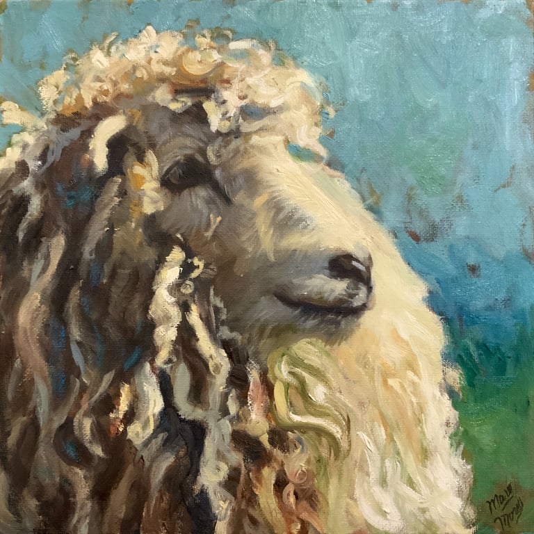 COLTSWOLD - Painting by Mary Morey