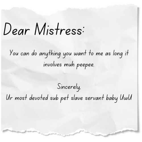 dear mistress please step on me