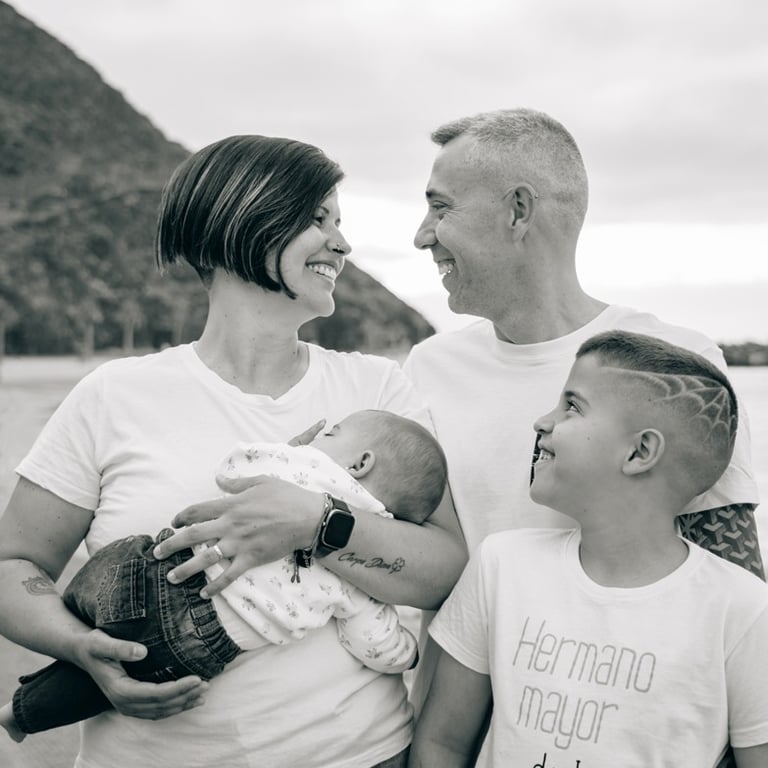 sesión famiiliar en Tenerife