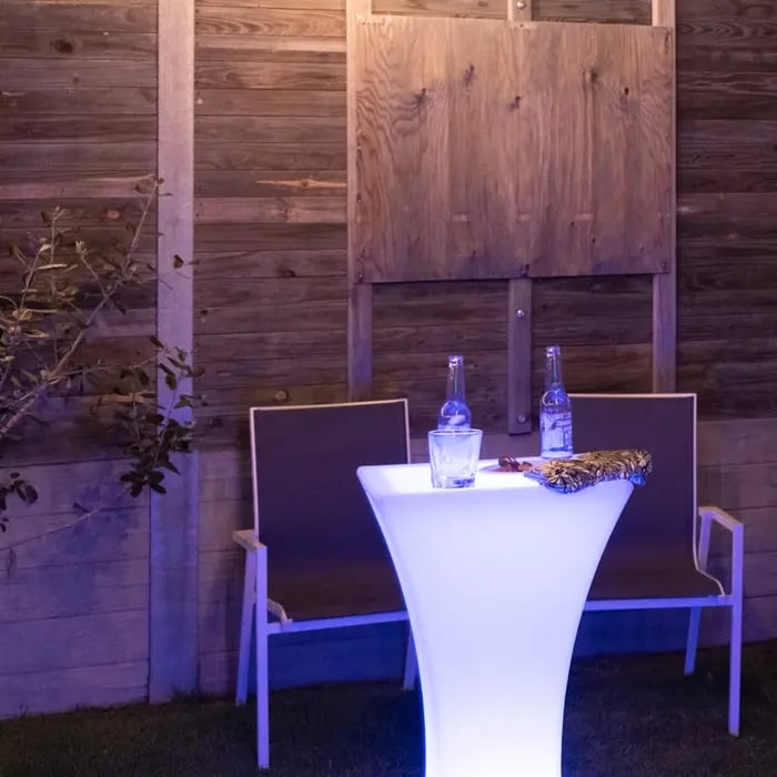 Cocktail Table setup for a wedding Event in Wynnum, Brisanbe - party hire by SweetAz Co.