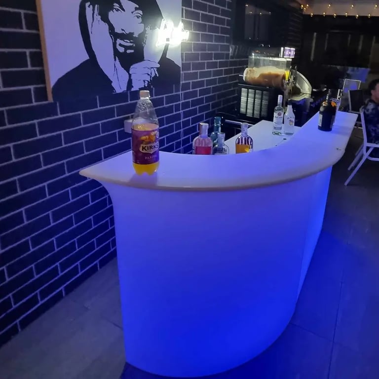 Glow Bar captured during a 40th Birthday in Cornubia, Logan - party hire by SweetAz Co.